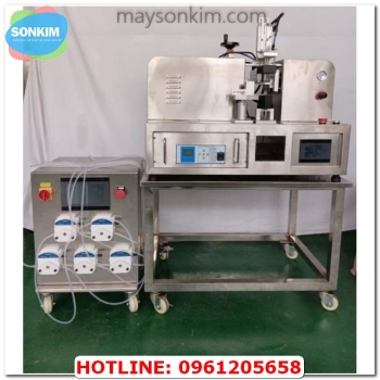 Máy Chiết Rót Và Hàn Tuýp 5 Vòi Bán Tự Động SK88
