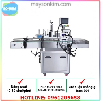 MÁY DÁN NHÃN CHAI TRÒN TỰ ĐỘNG SK-LM200